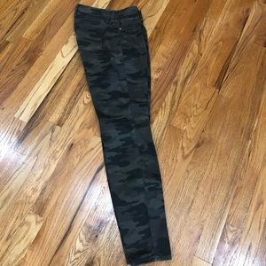 Green Camo Skinny denim
